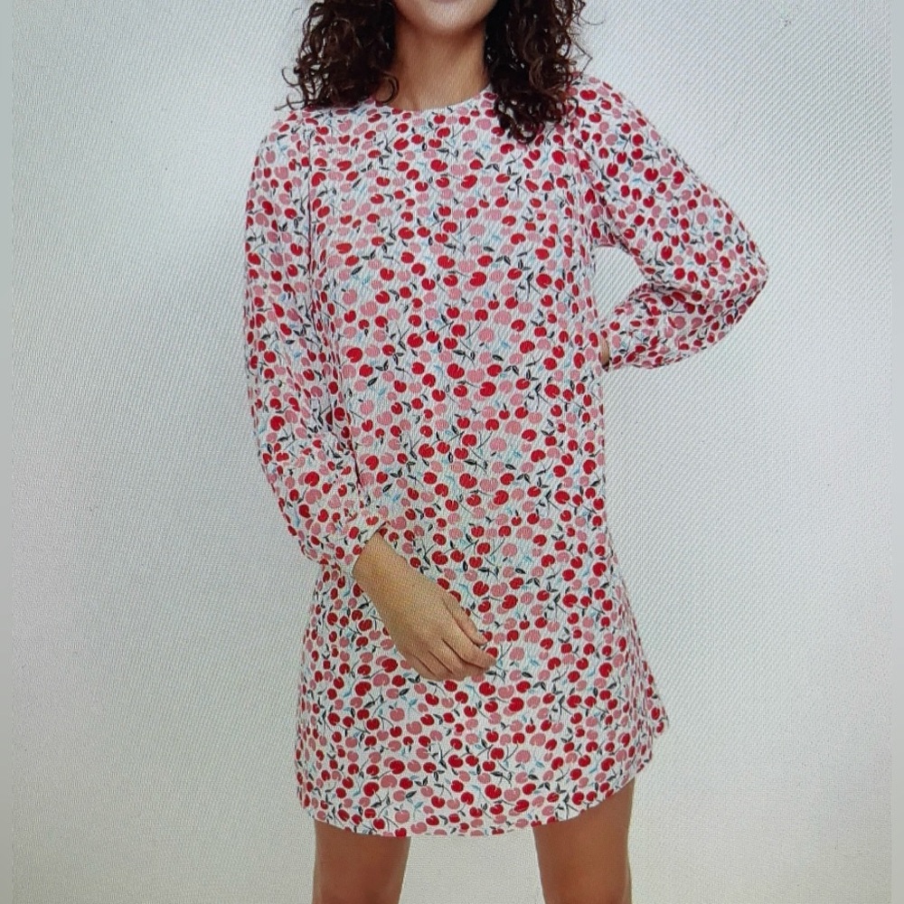 LOFT NWT Cherry 🍒 Print Dress  L
